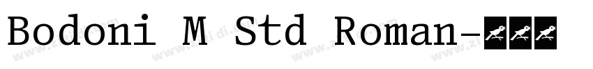 Bodoni M Std Roman字体转换